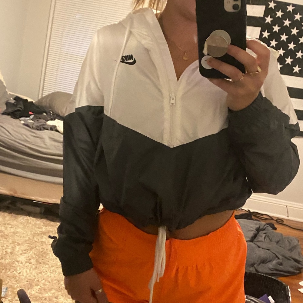 Nike crop rain jacket!
